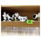 Cow bobble head, salt & pepper shakers, figurines