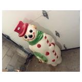 Blow mold snowman