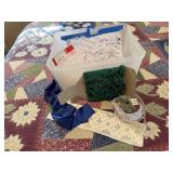 Lace yardage, storage tote