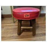 Red foot stool
