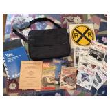 Messenger computer bag, vintage literature