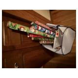 Gift wrapping paper, tissue paper, gift boxes,