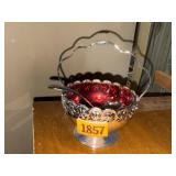 Ruby red jam dish
