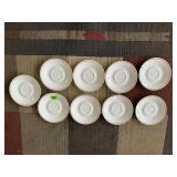 Corelle saucers (9)
