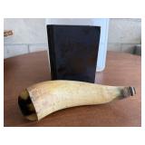 Antique powder horn, 1901 Iowa Official Register
