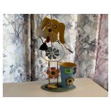 Metal dog planter