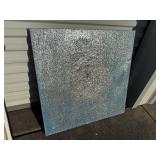 Glittered canvas art