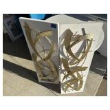 2 piece abstract artwork set