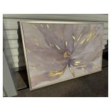 Framed floral artwork