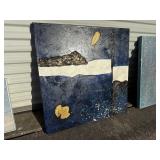 Textured abstract artwork