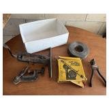 Tools, drill sharpening attachement, clamp,