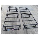 Folding sleeping cots (2), no mattresses included