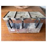 Chrome canister, set of 3