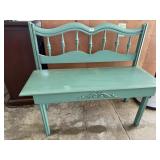 Teal bench