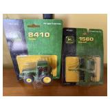 John Deere toy 8410 tractor, 1560 grain drill