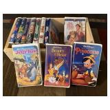Drawer of Walt Disney VHS movies