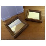 Matching square wall mirrors (2)