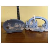 Ceramic Blue Christmas decorations (2)