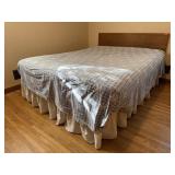 Full size bed, headboard, frame, mattress,