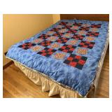 Tie scrap quilt