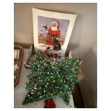 Christmas print, wall decorations, ornaments,