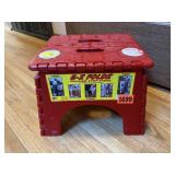 Folding step stool