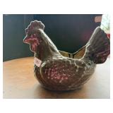 Ceramic chicken planter