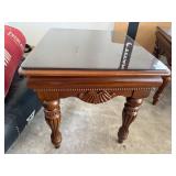 Glass top end table
