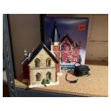 Fiber Optic Christmas Village church