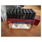 36 piece 1/4" steel stamping set