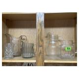 Crystal, glass beverage & juice pitchers