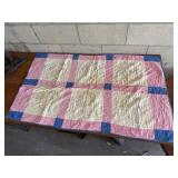 Embroidered baby quilt