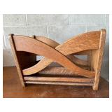 Wooden magazine holder