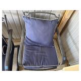 Patio chair with cushions