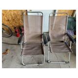 Folding lawn chairs (2)