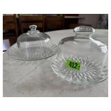 Glass plates, cloches (2)