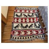 Dalmatian fire station throw blanket
