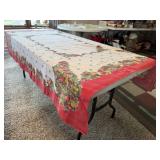 Vintage holiday tablecloth