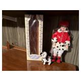 Le Petite Mademoiselle doll with dalmatian puppy
