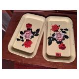 Floral snack trays