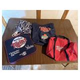 Minnesota twins stadium pad, pom poms, backpack,