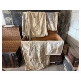 Crate of feed sacks