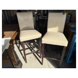 Matching vinyl high top stools