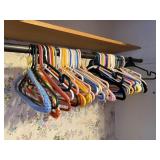Laundry basket, clothing hangers