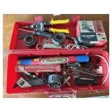 Case of tools, hardware, hole saw