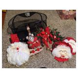 Handcrafted Christmas decorations, swag