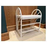 Vintage white bench