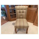 Armless upholstered sitting chair