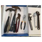 Hand tools, hammers, pipe, crescent wrenches