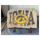 Iowa Hawkeyes concrete garden paver